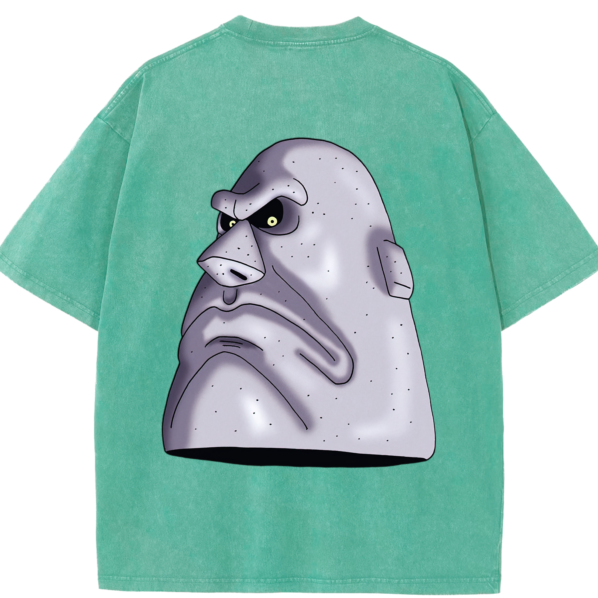 （画像用） ドラゴンクエスト Doragon Kuesuto Dragon Quest 綿100% ヴィンテージ風 半袖Tシャツ（背面プリント）